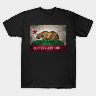 California Bear Flag (vintage Grunge Style) #2 T-Shirt